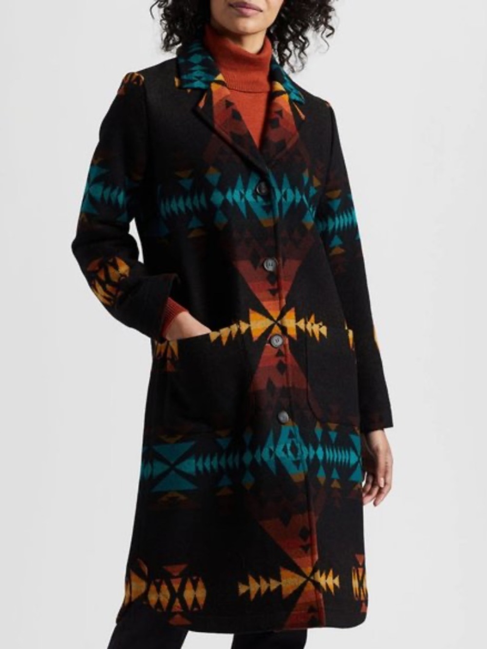 NWT’S Pendleton saddle Mountain blanket coat Black diamond Peak SZ D